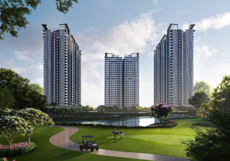 VTP Bellissimo tall residential buildings exterior view in daytime with blue sky