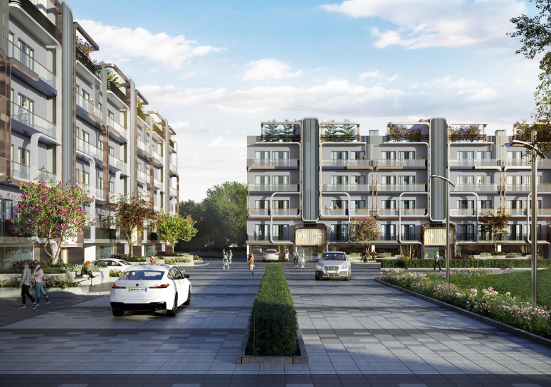 VTP Bellissimo tall residential buildings exterior view in daytime with blue sky